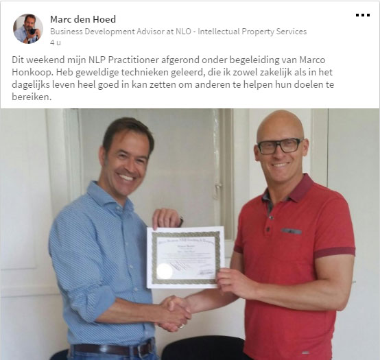 NLP Practitioner Opleiding ervaring 1